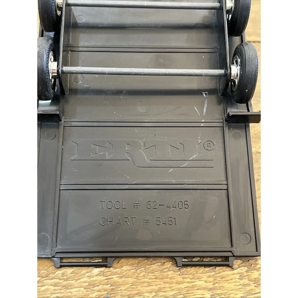 Vintage Ertl Flatbed Motorbooks Trailer Black RARE Tool # 62-4405 Chart # 5451